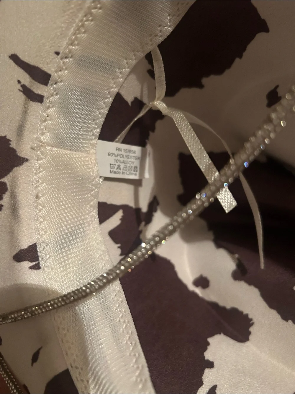 Cowprint Western Hat - Brown & Cream